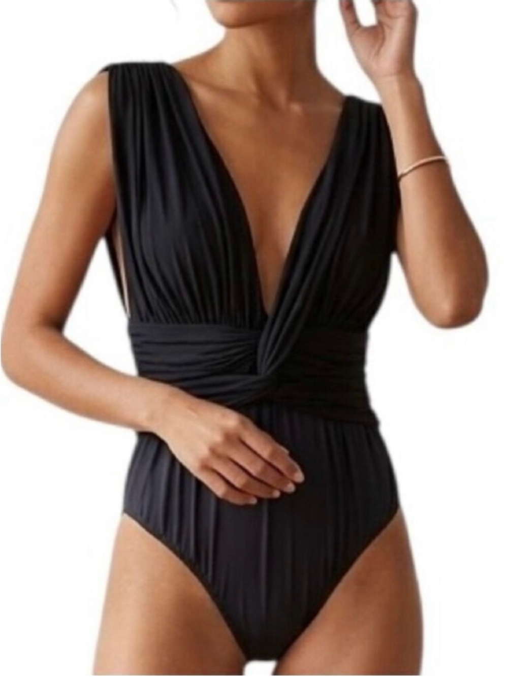 Lenny Neimeyer One Piece Swimsuit Size Small Black